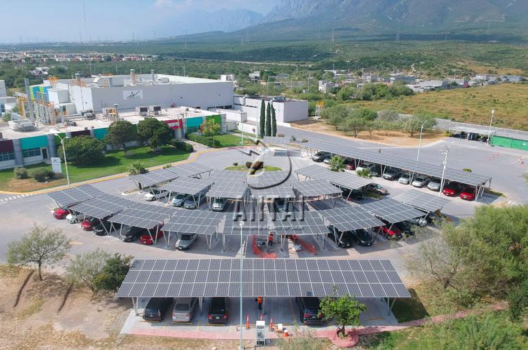 Waterproof solar carport canopy